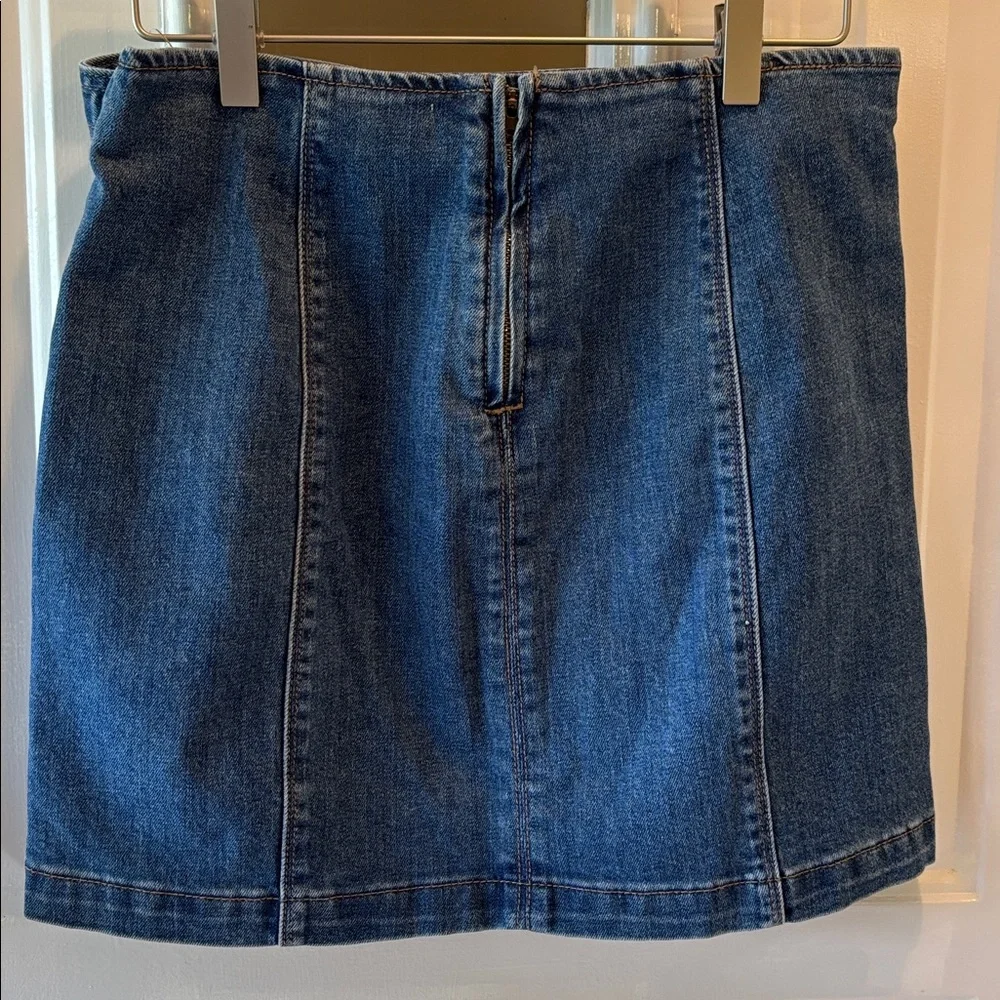 PacSun Dark Blue Denim Mini Skirt Pencil Skirt Sz 27 EUC